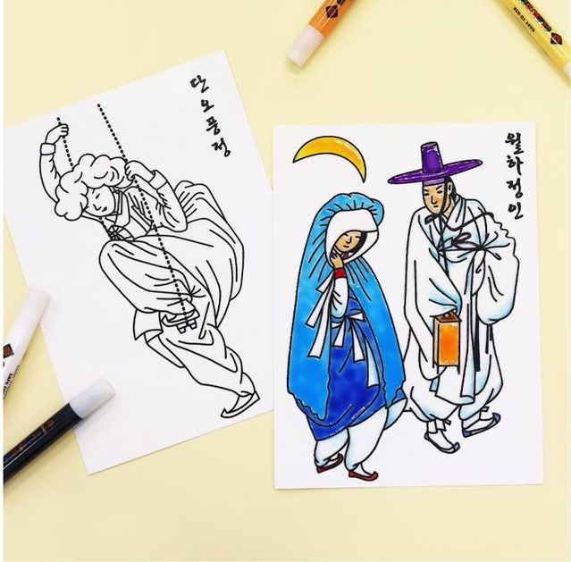 AMOS Glass Deco Sticker – Shin Yun-bok Edition - etc - View 1