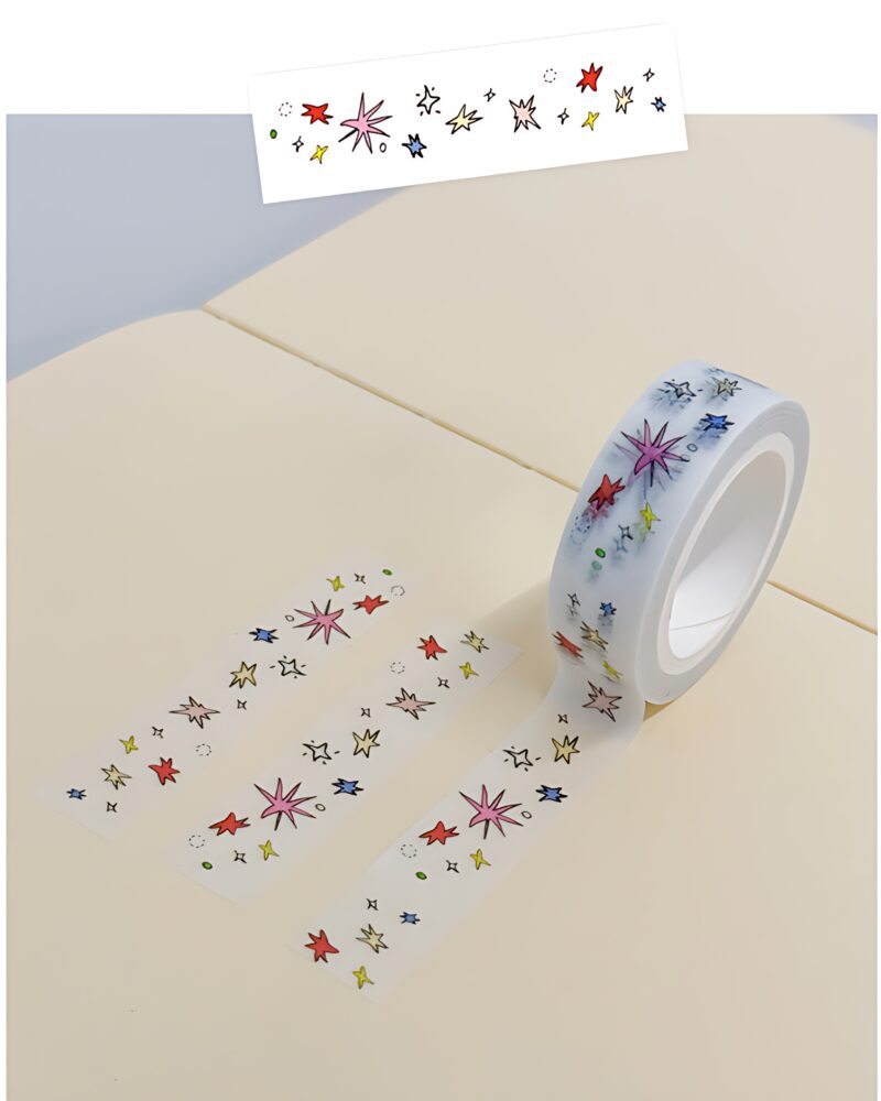 SHYMONSTER Milk Star Candy Masking Tape - Washi Tape