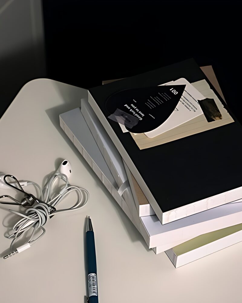 WANNATHIS Delight Log Wide Weekly Diary - Date Type/Perpetual Type - Office Supplies - View 1