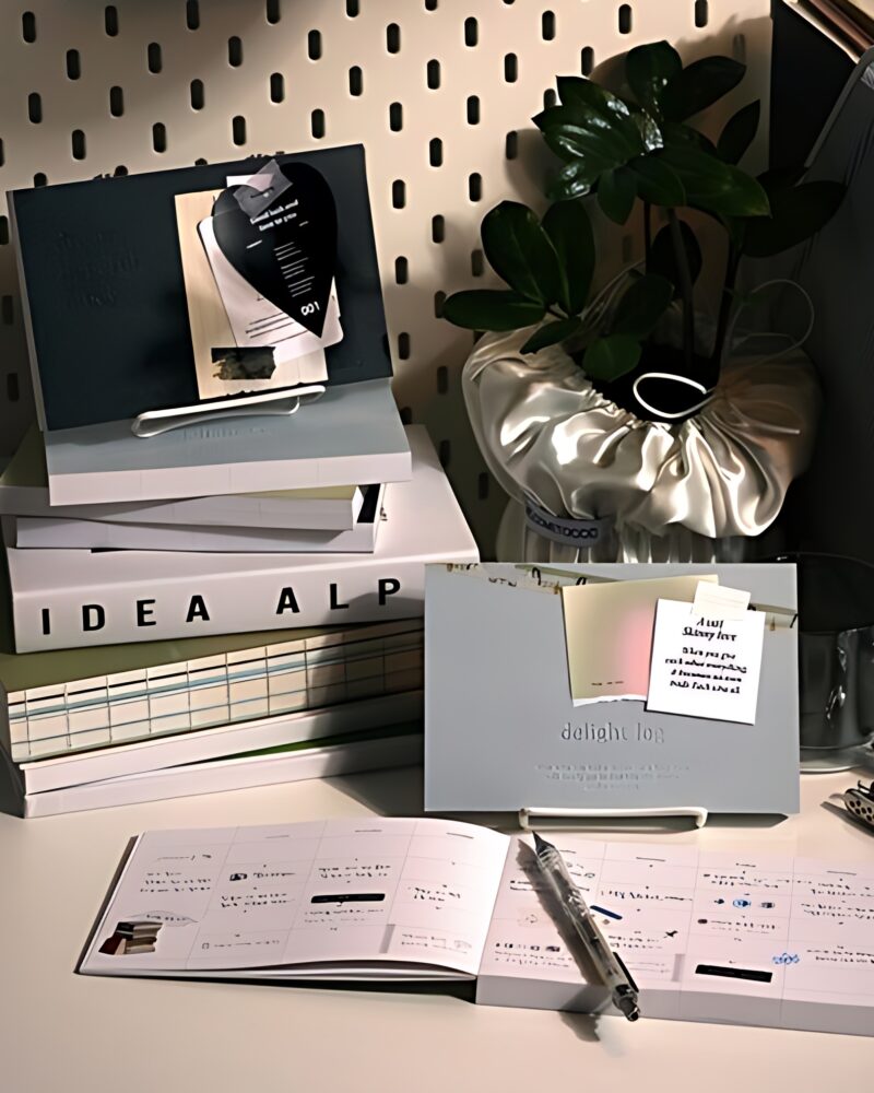 WANNATHIS Delight Log Wide Weekly Diary - Date Type/Perpetual Type - Office Supplies