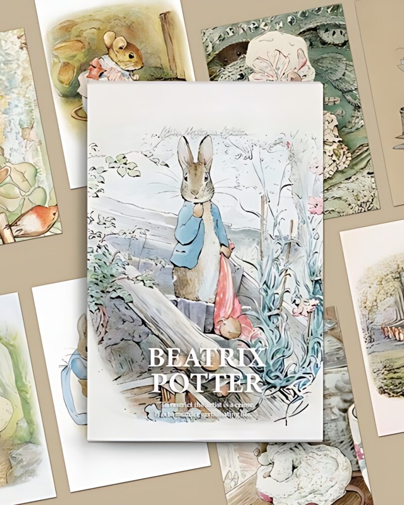CONTEENEW Beatrix Potter Art Postcard Book 18types Set - Office Supplies