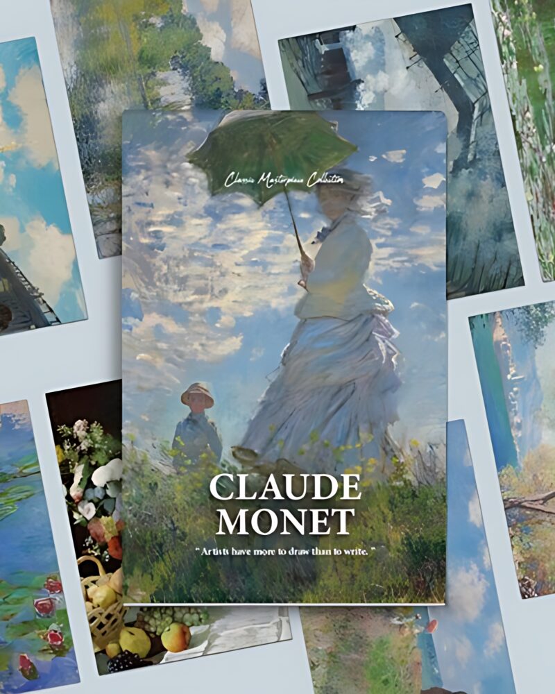 CONTEENEW Claude Monet Art Postcard Book 18types Set - Office Supplies