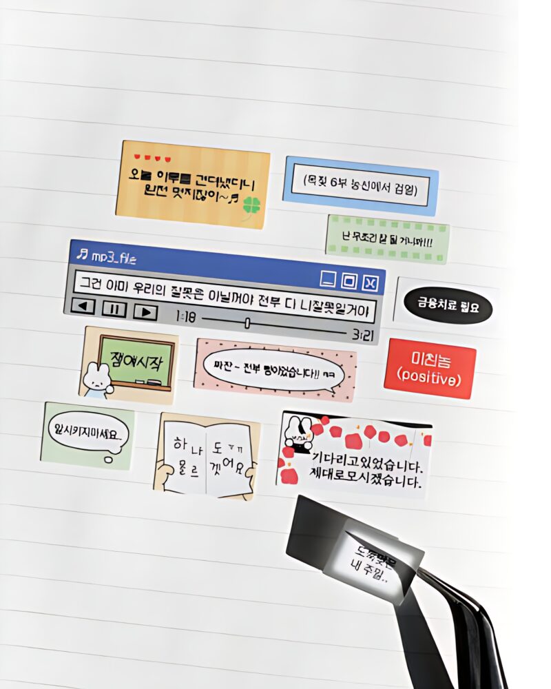 Be on D After the Rain Label Concept Stickers 6sheets Set - Office Supplies