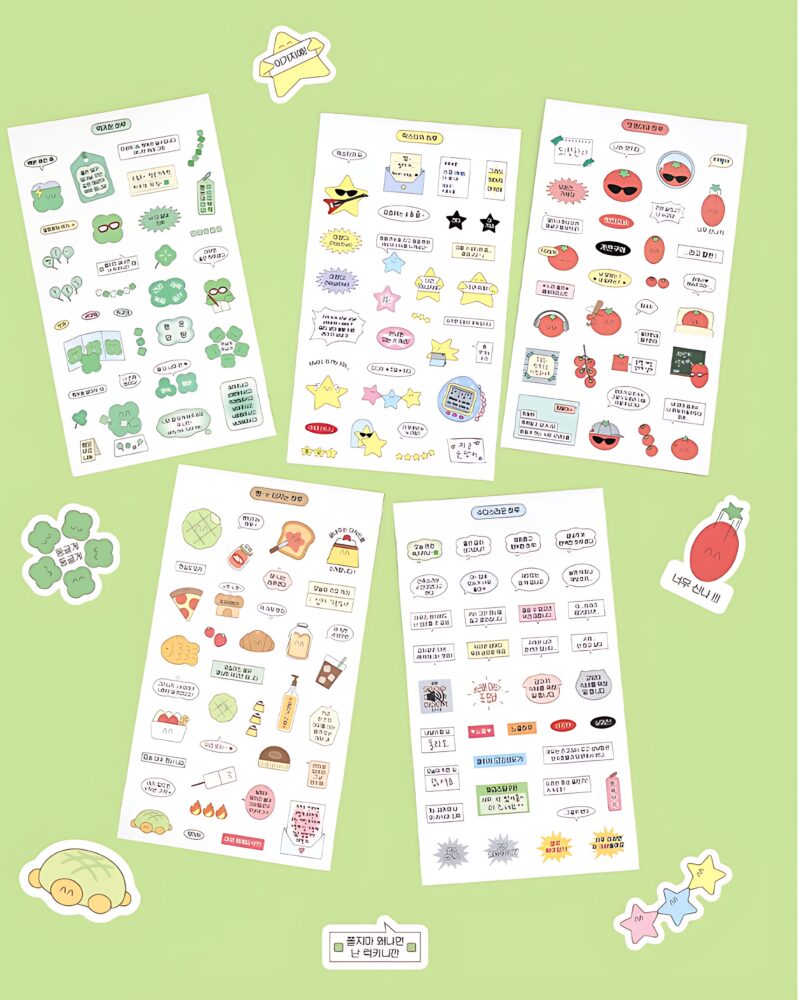 Be on D Feel Good Day Sticker Pack 5sheets Set - Office Supplies
