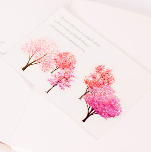 Appree Forest Sticker Pink Tree - Office Supplies - View 1