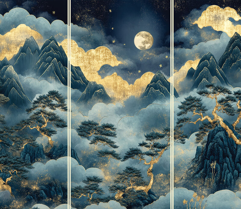 Korean Art Puzzle: Moonlit Pine Tree 2000 pcs - etc