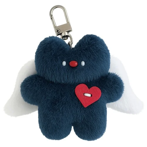 Cupid Cat Plush Keyring