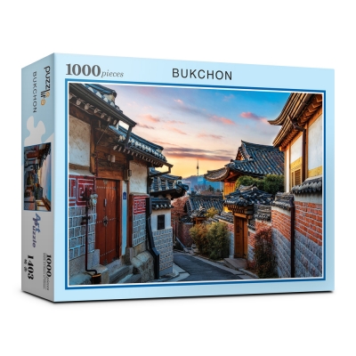Alternative view of 1000-Piece Jigsaw Puzzle – Bukchon Hanok Village Seoul