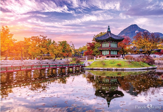 Jigsaw Puzzle 1000 Pieces – Sunset at Hyangwonjeong with Autumn Foliage양 - Jigsaw Puzzle