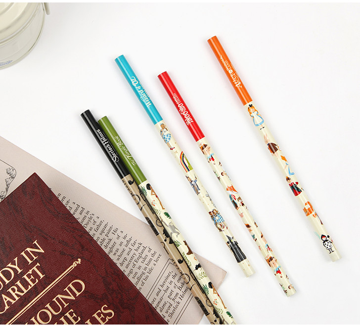 BOOKFRIENDS World Literature Pencil 5-Piece Set - Office Supplies