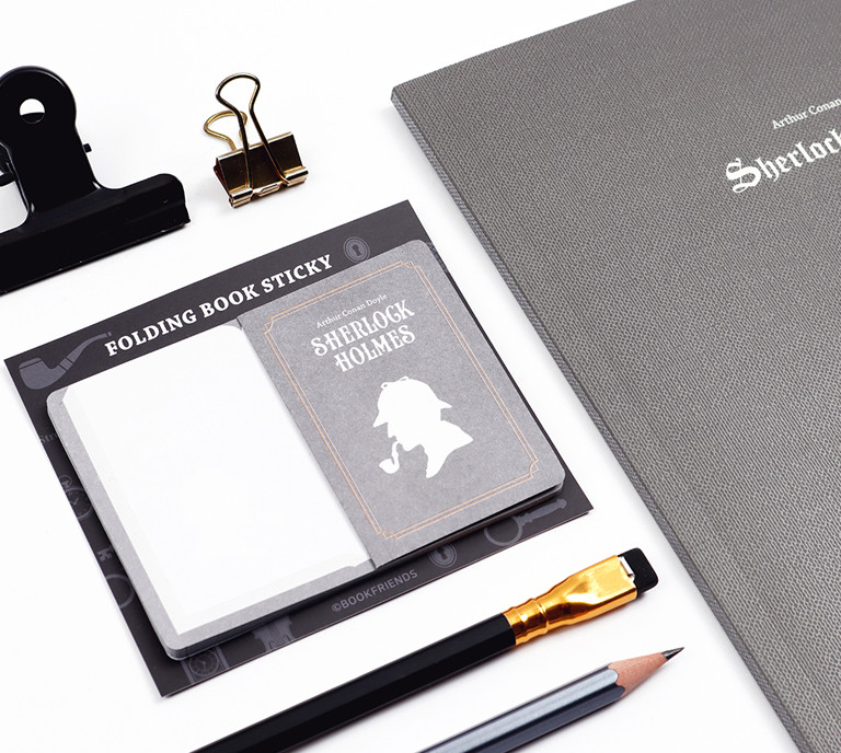 BOOKFRIENDS World Literature Folding Book Sticky Notes 4pcs Set - Memo Pads & Sticky Notes - View 1