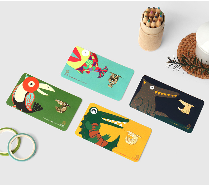 BOOKFRIENDS Bookmark Jungle Adventure 4-Piece Set - Bookmarks - View 1