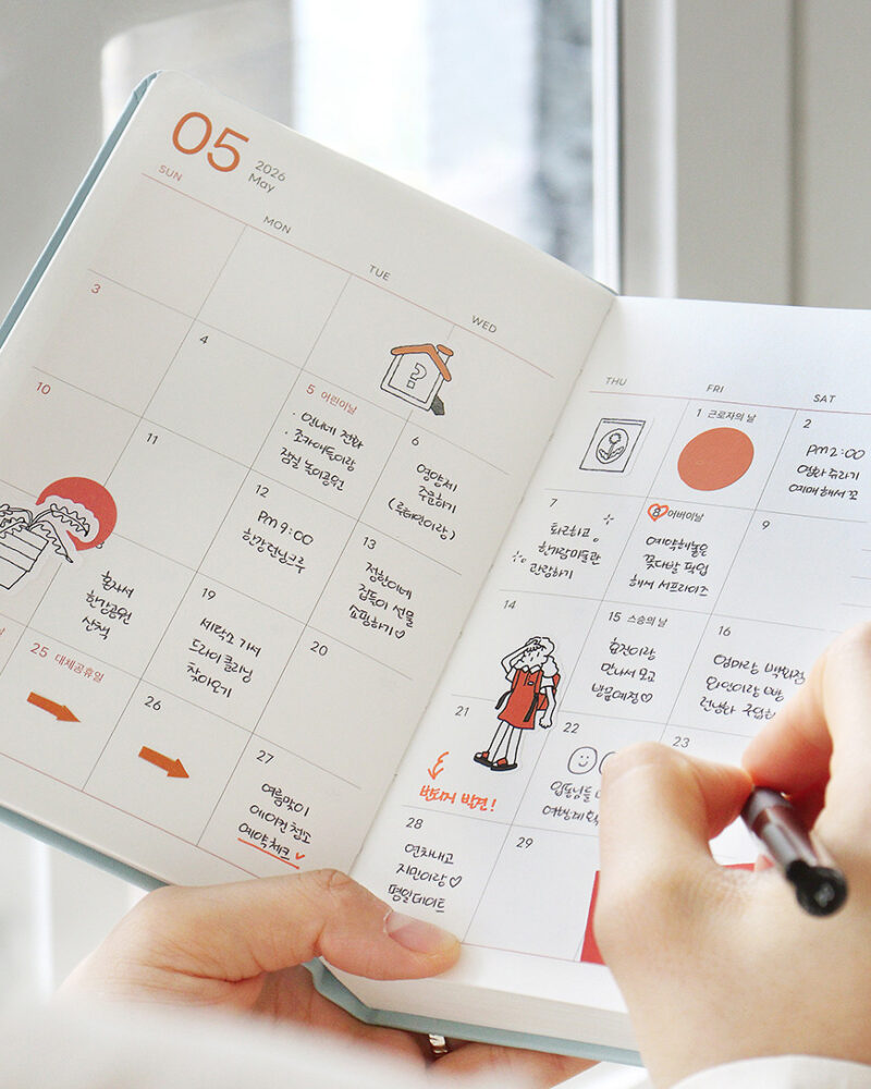 INDIGO 2026 Prism Leather B6 Daily Diary - Office Supplies - View 1