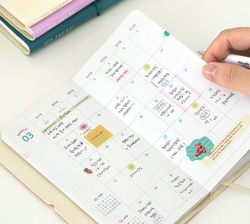 INDIGO 2026 The Temperature of The Day Slim Weekly Diary - Office Supplies - View 1