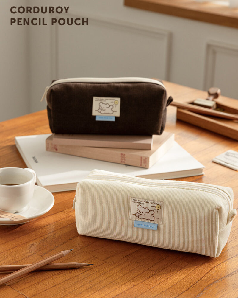 LIVEWORK Coi Corduroy Pencil Pouch - Bags & Wallets