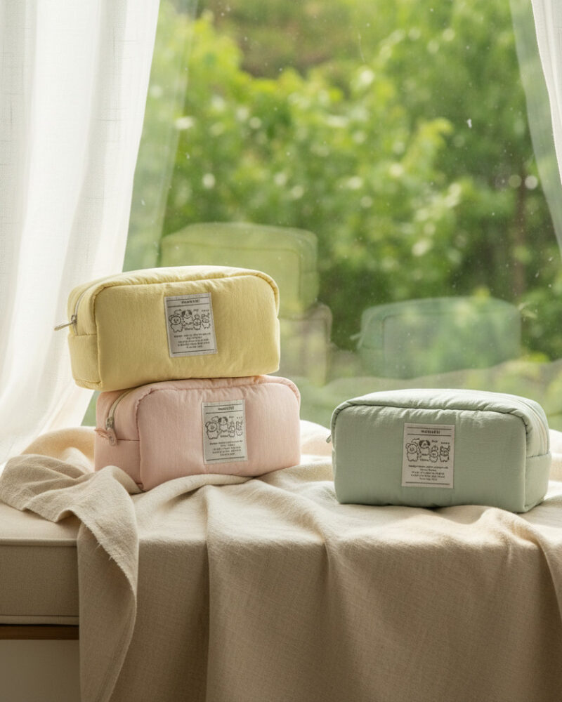 LIVEWORK Momossi Marshmallow Pencil Pouch - Bags & Wallets