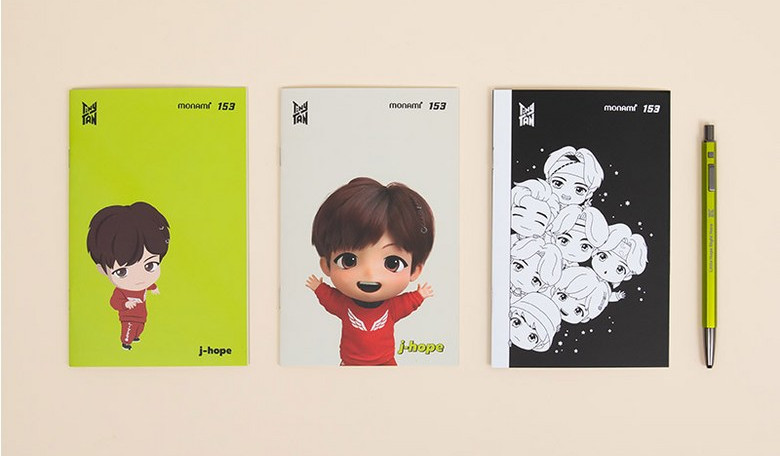 Monami TinyTAN 153 ID Notebook Set j-hope - Notebooks - View 1