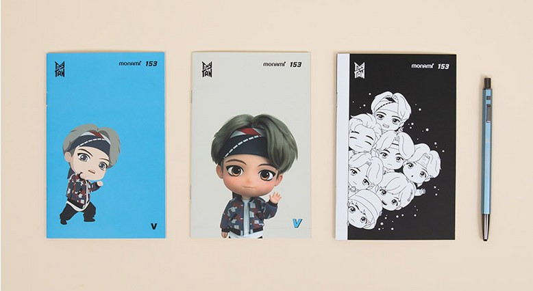 Monami TinyTAN 153 ID Notebook Set - V - Notebooks - View 1