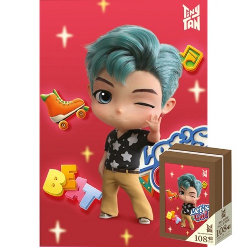 BTS TinyTAN Framed Jigsaw Puzzle 108pcs – RM - etc