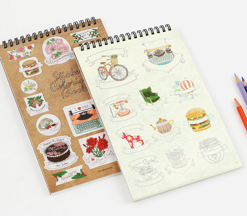 BOOKFRIENDS Sticker Coloring Book - Notebooks