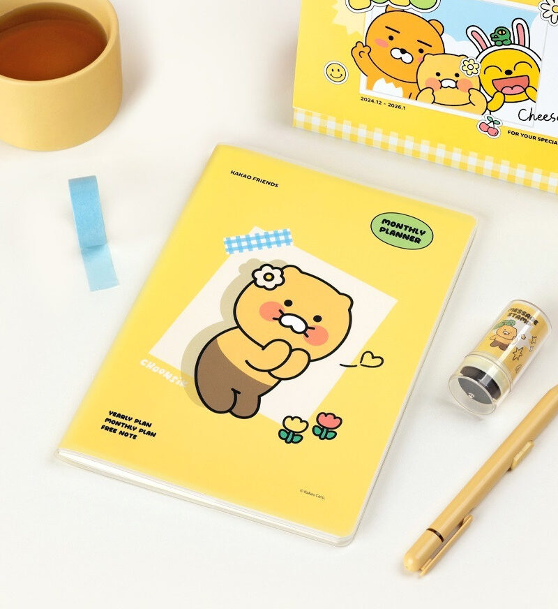 KAKAO FRIENDS Say Cheese A5 Monthly Planner - Office Supplies - View 1