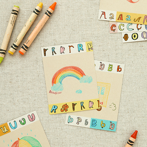 LIVEWORK Jam Jam Alphabet Paper Tape (A–N) - Office Supplies - View 1