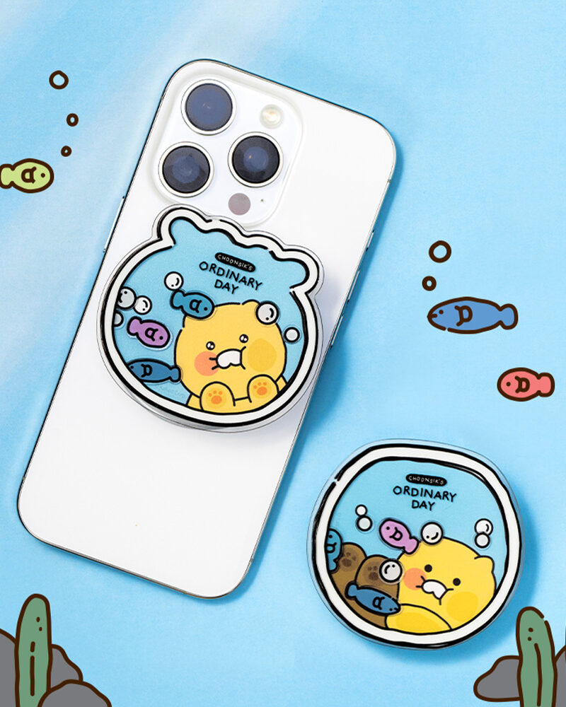 WI KakaoFriends Fishing Bowl Mag Grip - Electronics & Accessories