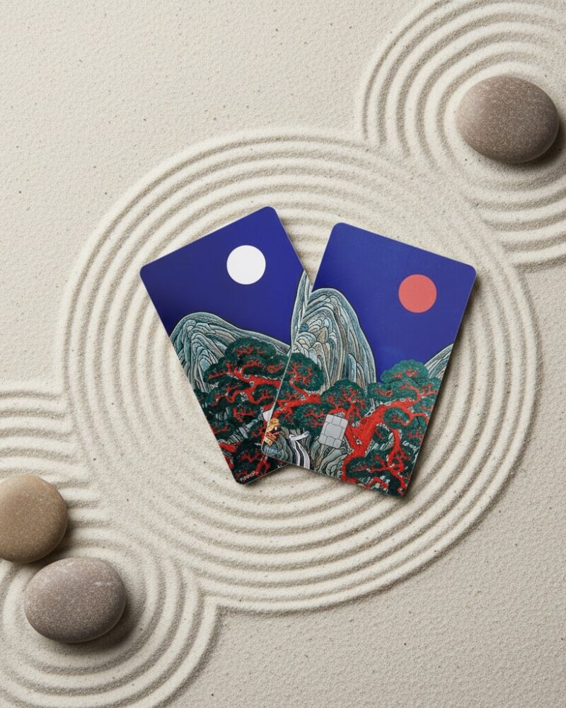 Korea Gyeongbokgung Ilwolobongdo Card Sticker Cover - etc