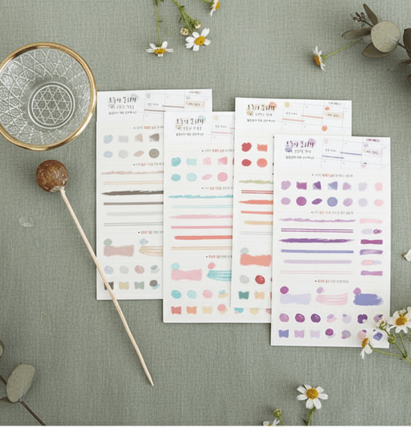 PLEPLE Schedule Management Deco Sticker v2 - Today's Mood 1~4 - Office Supplies