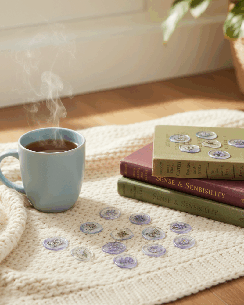 Appree Sealing Wax Sticker Pure Violet - Office Supplies