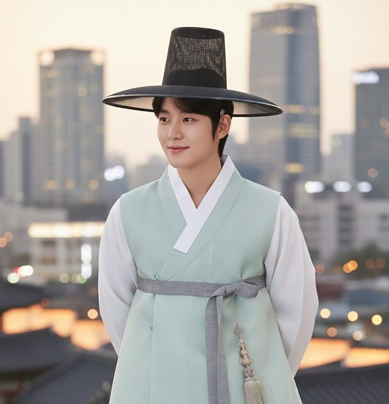 Traditional Korean Scholar Hat – Yangban Gat Black - Fashion Accessories