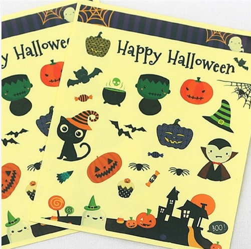 FELT79 Halloween Transparent Stickers 8sheets