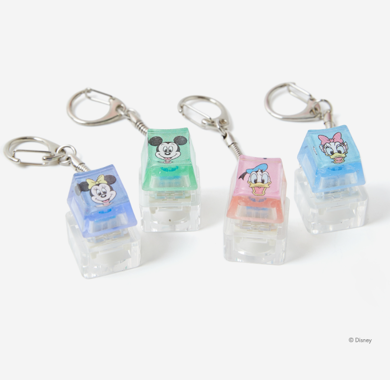 Alternative view of ARTIST COLLABORATION Disney Couple Keycap Keyring Set