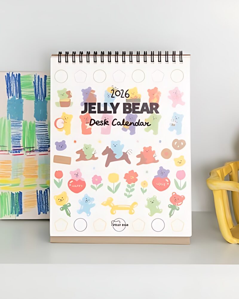DAILYLIKE 2026 Jelly Bear Desk Calendar