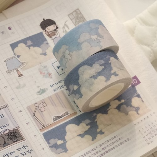 SOSOHEHE Cloud Glitter Masking Tape