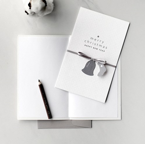 Alternative view of DBD Christmas Card Linen Snow