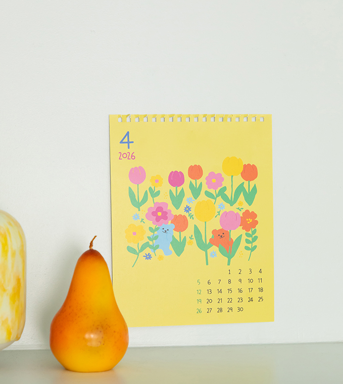 Alternative view of DAILYLIKE 2026 Jelly Bear Desk Calendar