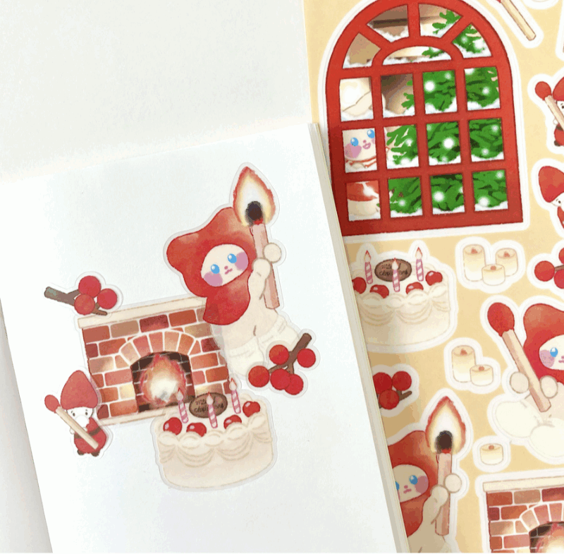 Alternative view of DDODDO.FRIENDS Year-End Seal Sticker Package