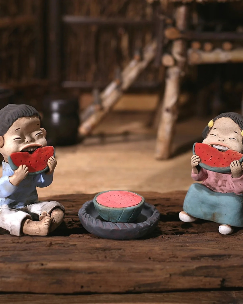 Korean Watermelon Figurine