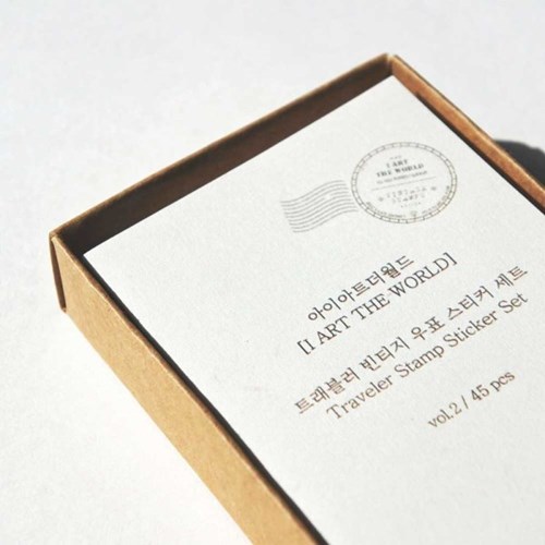 Alternative view of Traveler Vintage Stamp Sticker Set Vol.2 – I Art the World