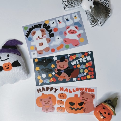 Alternative view of BERRYBEAR Halloween Sticker Pack