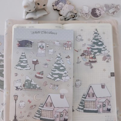 SOSOHEHE White Christmas Seal Sticker