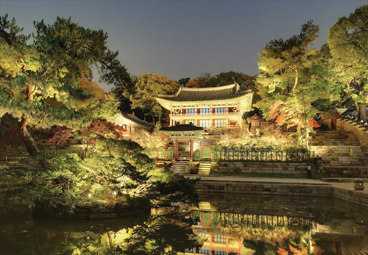 Korea Changdeokgung Buyongji Night View 1000 Piece Jigsaw Puzzle