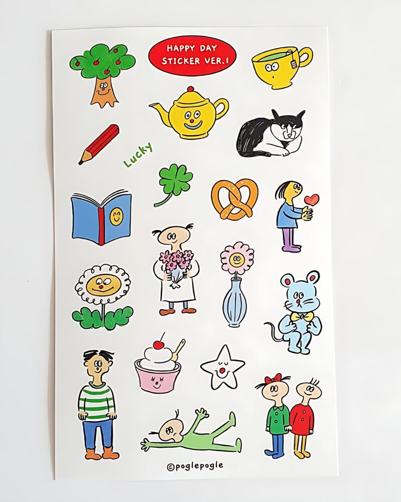 Alternative view of POGLE POGLE Happy Day Sticker ver.1