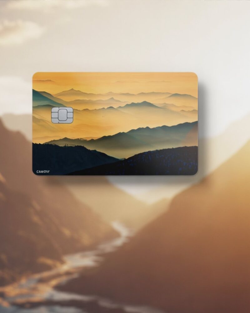 Korean Mujudeogyusan Landscape Card Sticker Cover