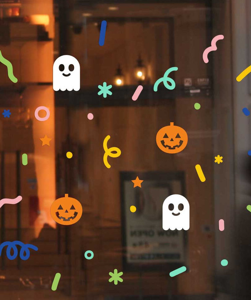2PAGE H048 Halloween Sprinkle Sticker – Window & Space Decoration
