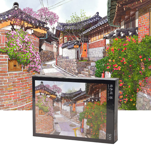 500 Piece Jigsaw Puzzle – Spring in Bukchon Hanok Village