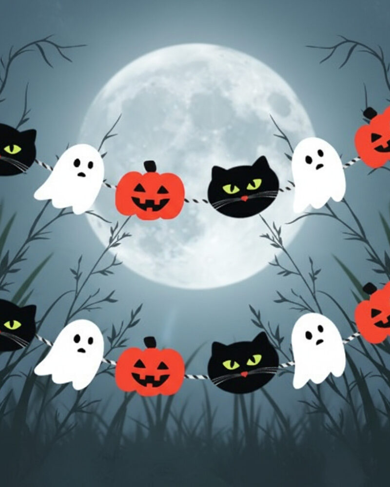 INDI.K Halloween Friends Garland Set