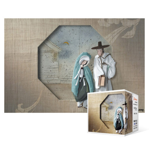 108 Pieces 신윤복의 월하정인 (Shin Yun-bok’s Wolha Jeongin) [Mini] Jigsaw Puzzle