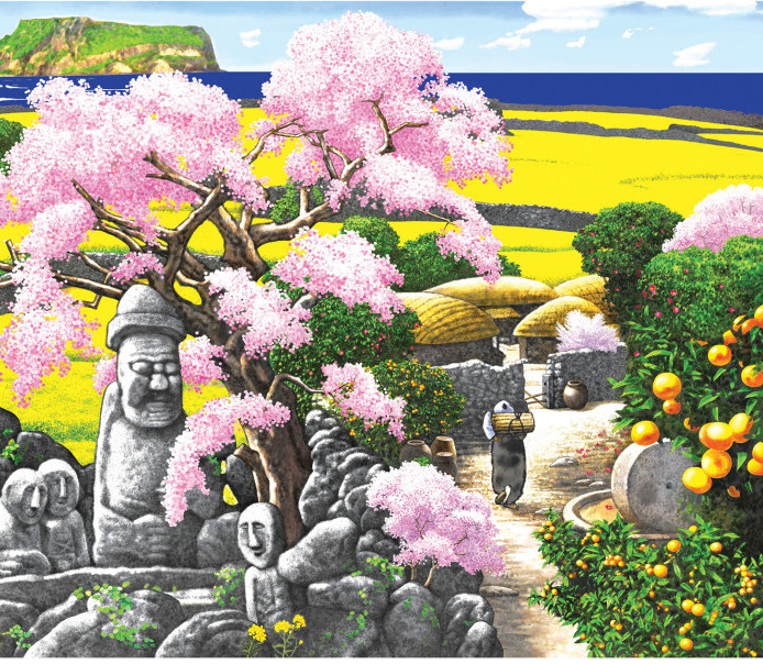 Alternative view of 500 Piece Jeju Island Jigsaw Puzzle